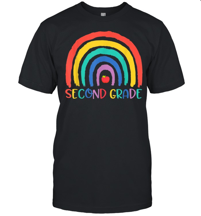 Second Grade Rainbow Girls Boys Teacher Team 2nd Grade Squad shirt