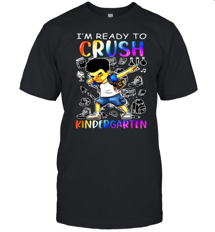 I’m Ready To Crush Kindergarten Afro Boys School T-Shirt