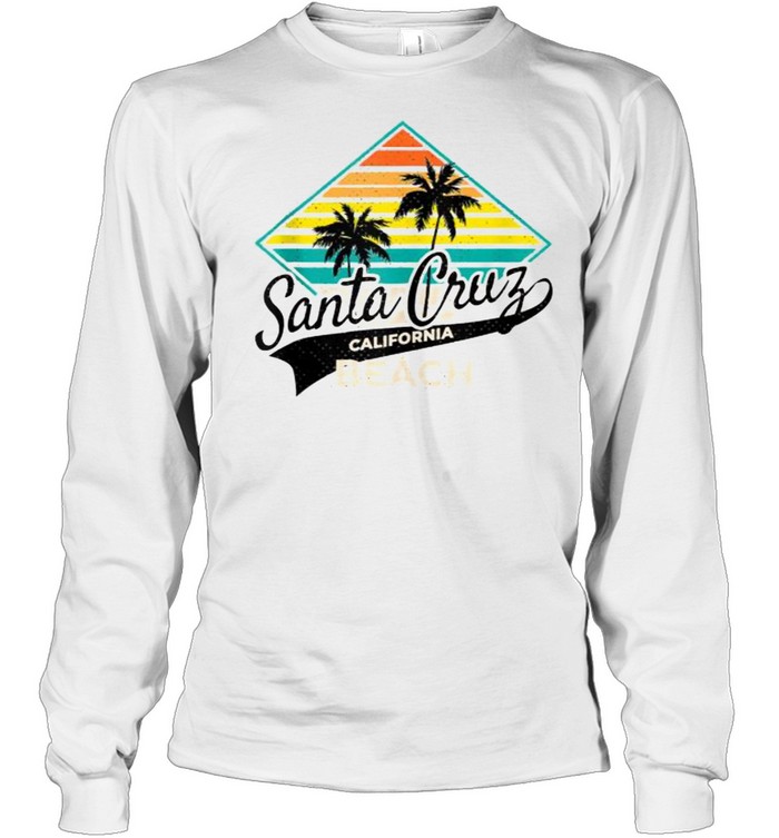 Santa Cruz Beach California Street Vintage T- Long Sleeved T-shirt