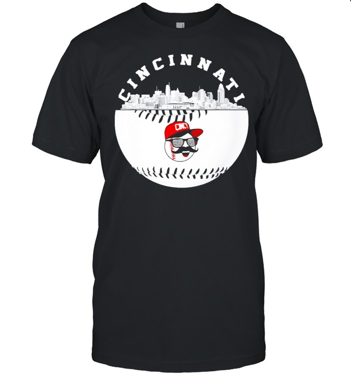 cincinnati baseball fans retro red color shirt Classic Men's T-shirt
