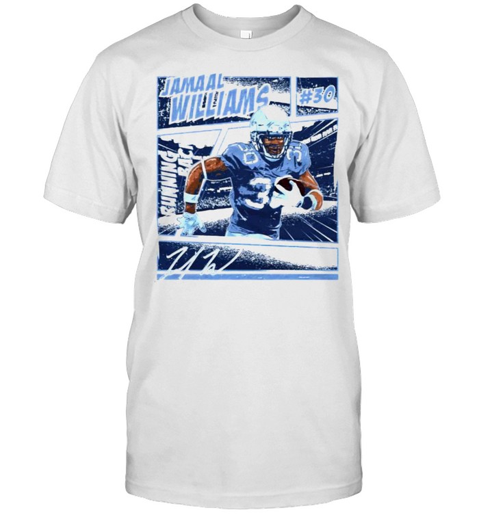 Detroit Football Jamaal Williams #30 Comic shirt