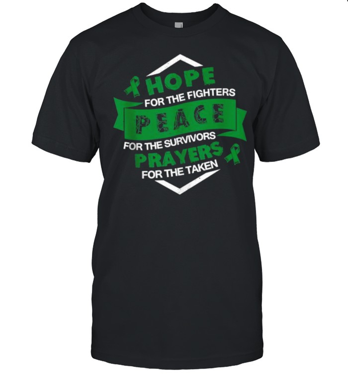 hope For The Fighters Peace For The Survivors Prayers For The taken Biliary Atresia Awareness Supporter Ribbon T- Classic Men's T-shirt