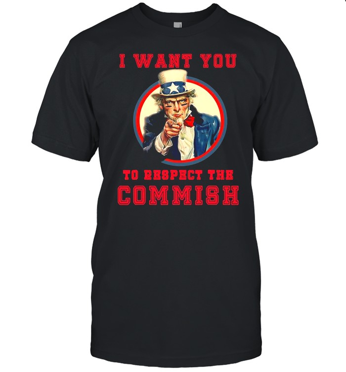 Uncle Sam Respect The Commish Fantasy Football Gear T-shirt Classic Men's T-shirt