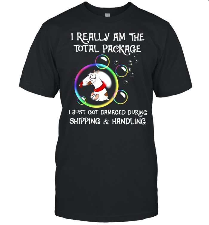 Dog I Really Am The Total Package I Just Got Damaged During Shipping And Handling T-shirt Classic Men's T-shirt