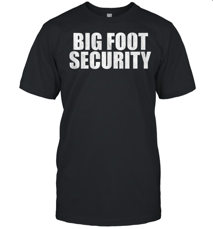 Big Foot Security Trick or Treating Halloween Costume shirt