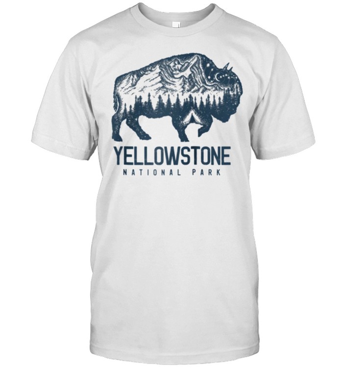 Yellowstone National Park Vintage Buffalo Bison Tee shirt