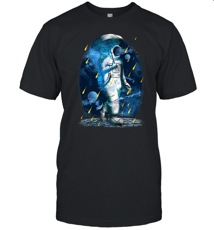 Astronaut Funny Spaceman Meteor Shower Galaxy T-shirt