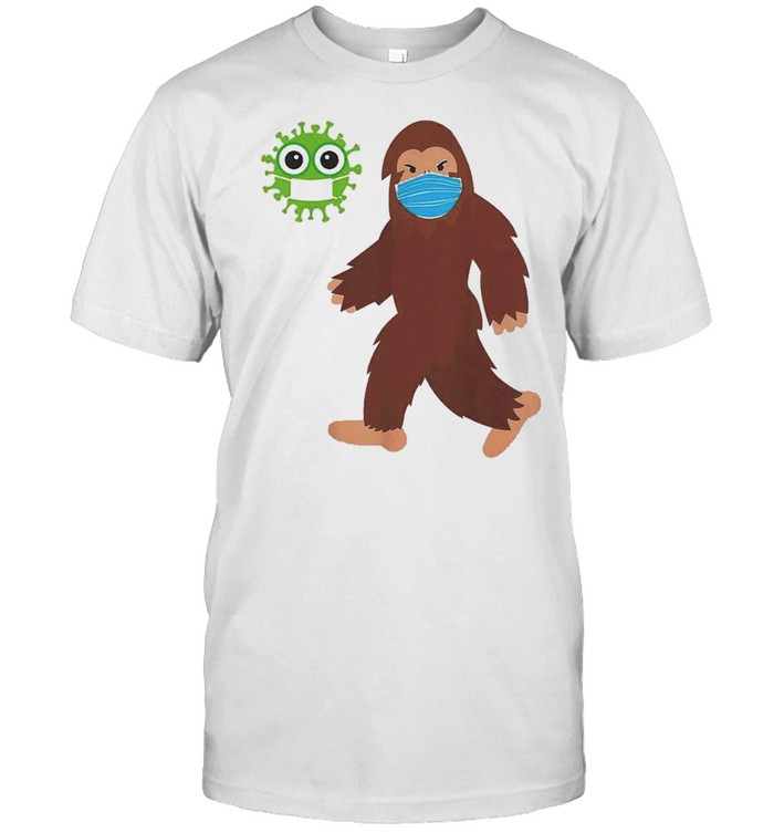 bigfoot face mask corona shirt Classic Men's T-shirt