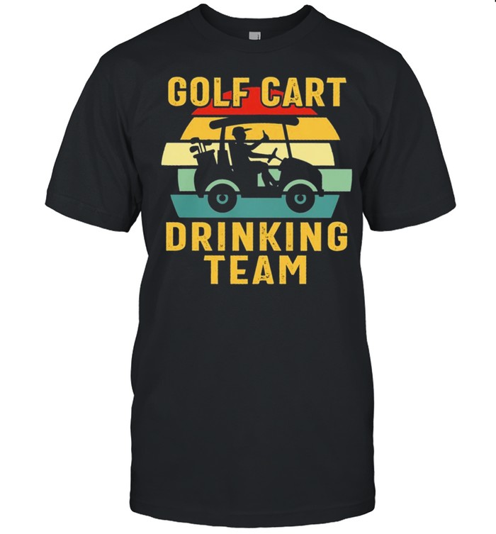 Golf Cart Drinking Team Vintage Retro shirt Classic Men's T-shirt