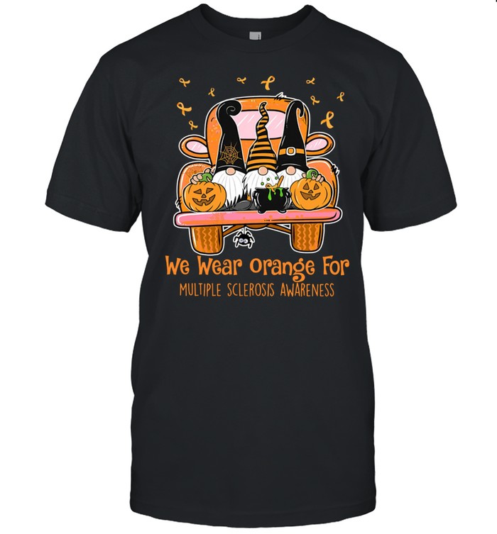 We wear orange for multiple sclerosis awareness shirt Classic Men's T-shirt