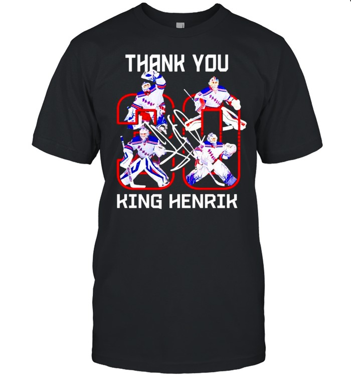 Henrik Lundqvist New York Rangers thank you king shirt