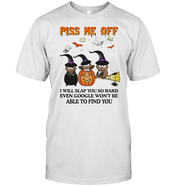 Owl Witch piss me off I will slap you so hard even google wont be able to find you Halloween shirt Classic Men's T-shirt