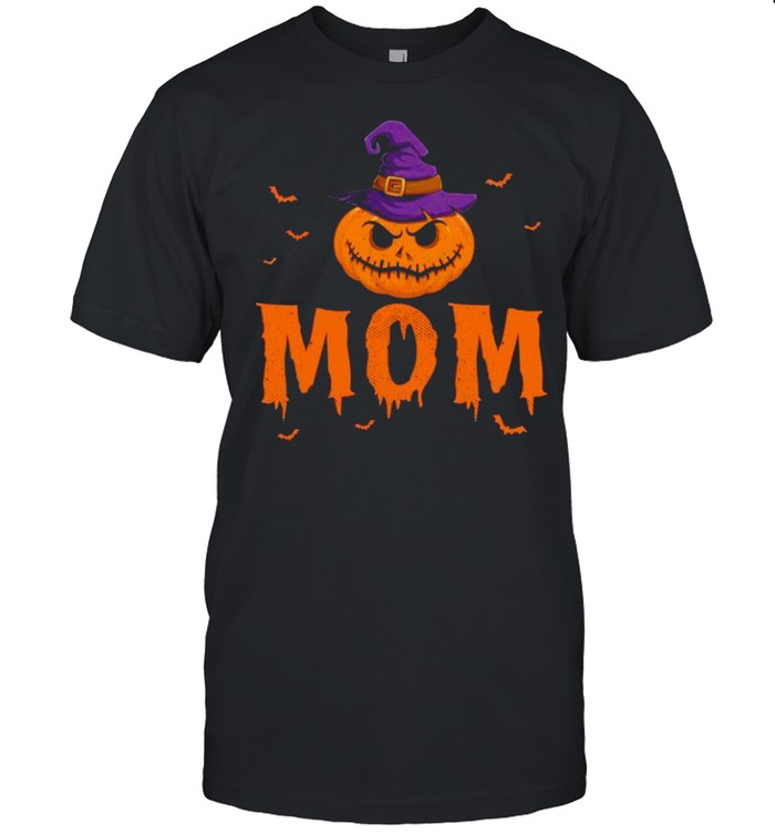 Pumpkin Witch Hat Mom Matching Family Halloween shirt