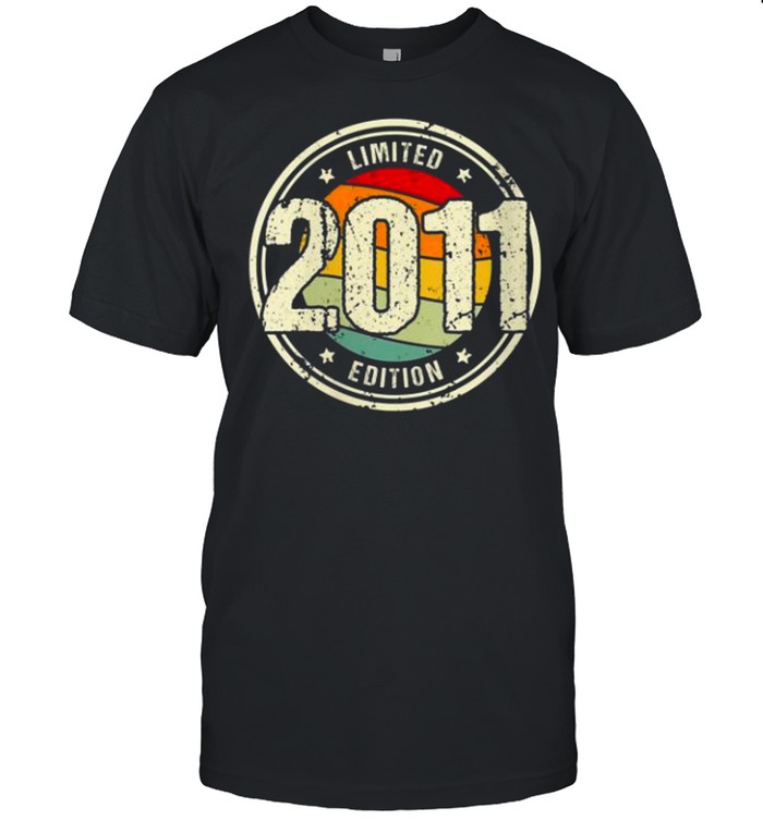 Retro 10 Year Old Vintage 2011 Limited Edition 10th Birthday shirt Classic Men's T-shirt