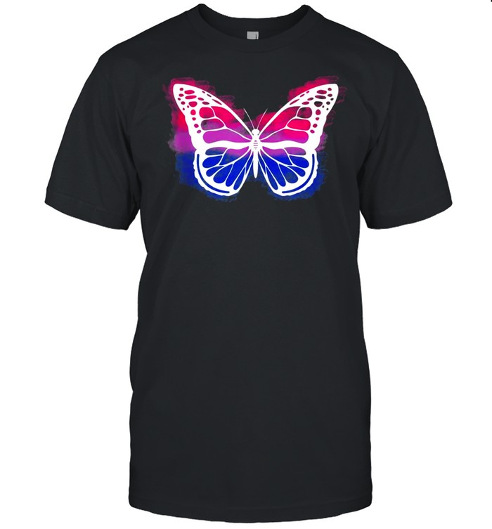 Bisexual Pride Flag Butterfly Shirt Bi Sexual shirt
