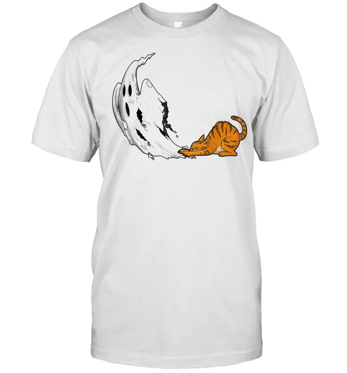 Ghost and Cat Halloween Costume shirt