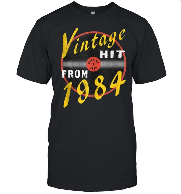 Vintage Hit From 1984 Vinyl – Born In 1984 Vintage Birthday T-Shirt