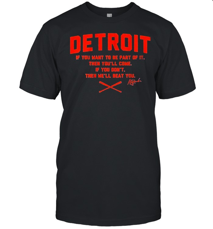 aJ Hinch Detroit shirt