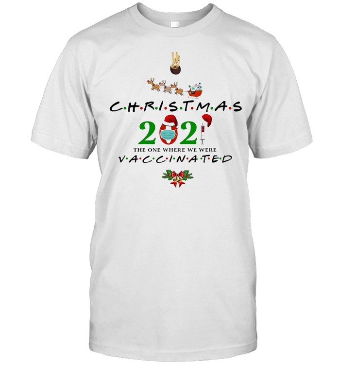 Friends 2021 Christmas Ornaments The One Where We Were Vaccinated Ornament shirt