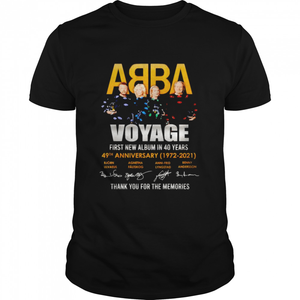 ABBA voyage 49th Anniversary thank you for the memories shirt