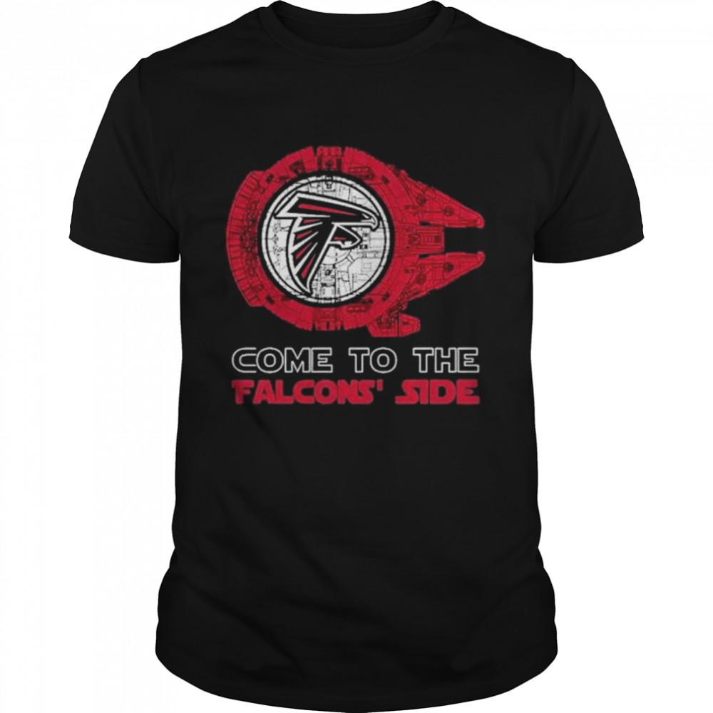Come to the Atlanta Falcons’ Side Star Wars Millennium Falcon shirt Classic Men's T-shirt