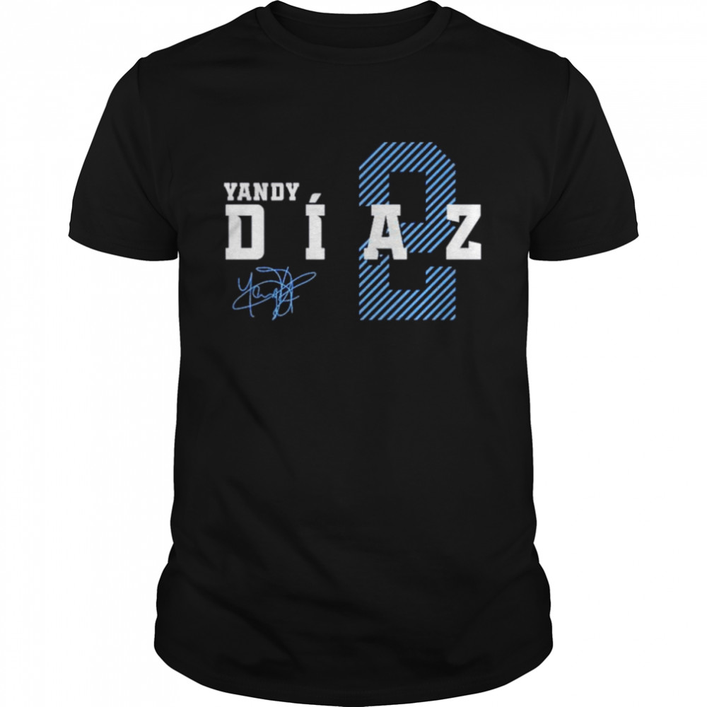 Yandy Diaz Tampa Bay Baseball signature shirt