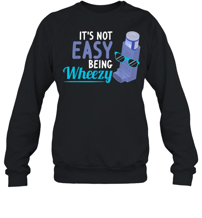Inhaler COPD Warrior Wheezy Asthma Awareness for Asthmatic shirt Unisex Sweatshirt