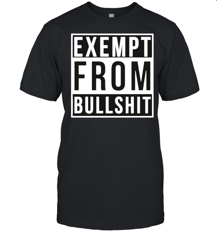 exempt from bullshit bristolblues shirt