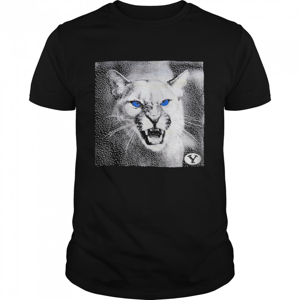 Black Cougar Face BYU shirt