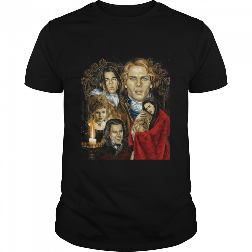 Interview With The Vampire Tribute Graphic Vampire Vintage T-shirt