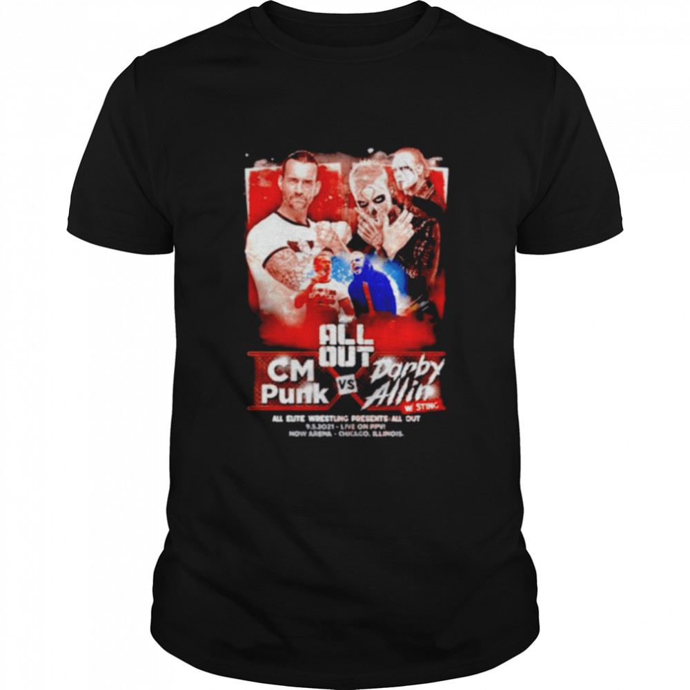 AEW All Out 2021 CM Punk vs Darby Allin shirt