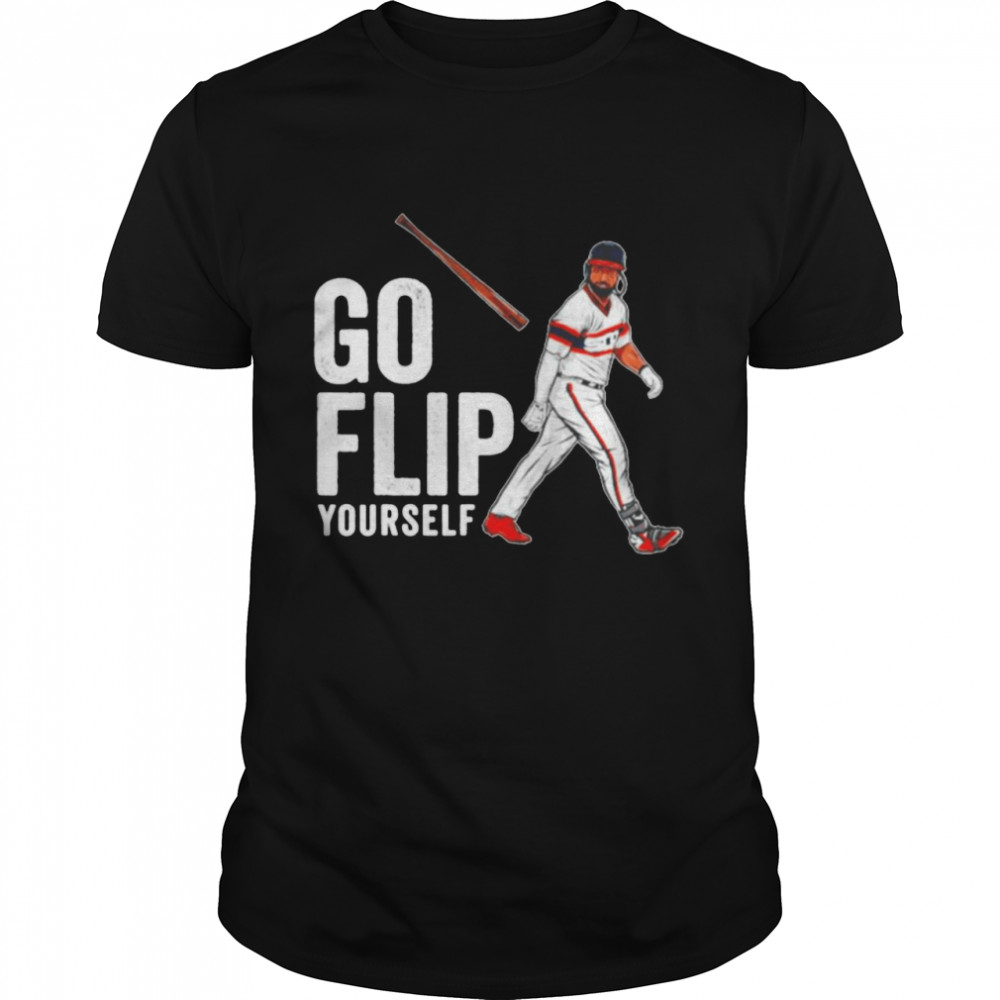 Go Flip Yourself Goodwin Bat Flip Baseball shirt