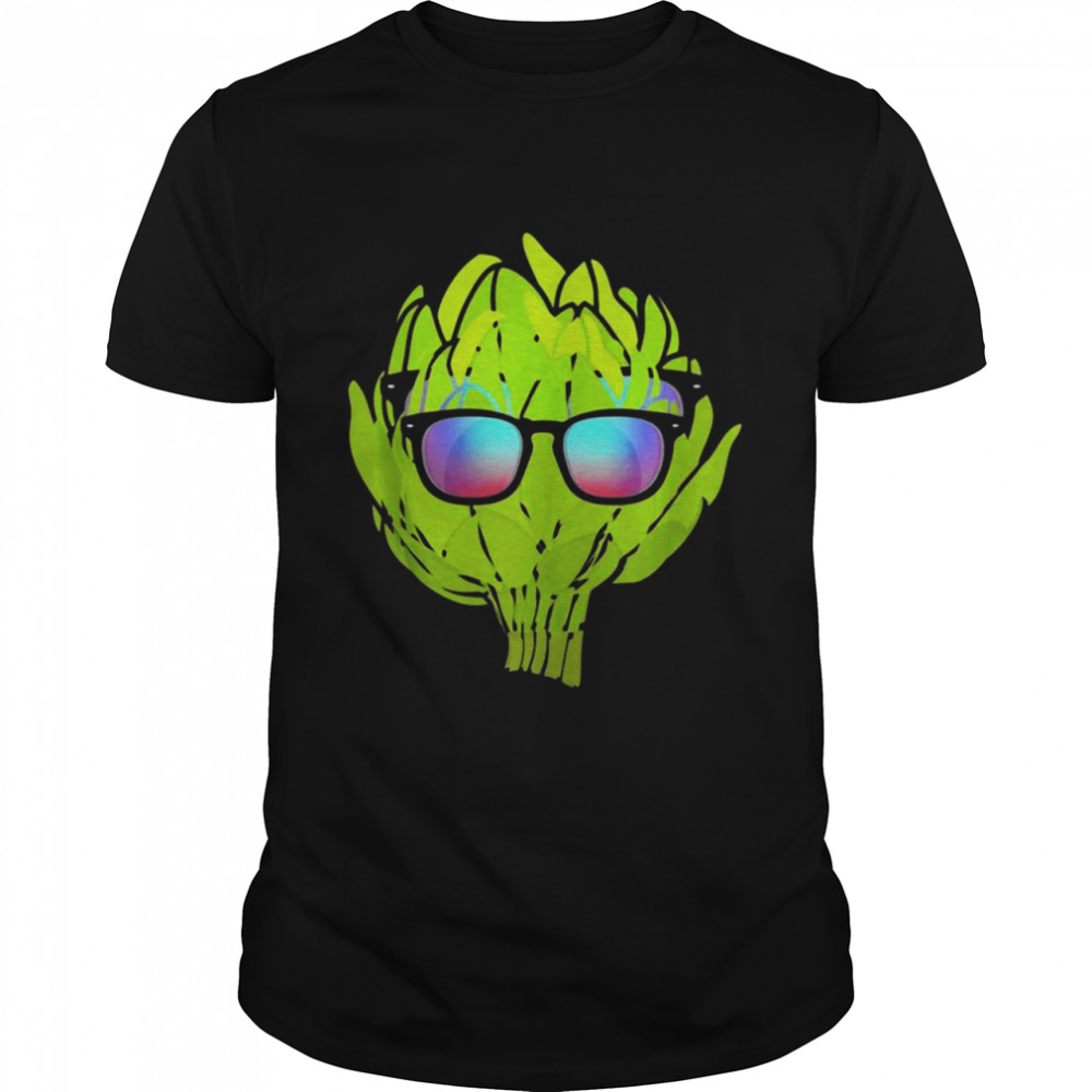 Artichoke With Sunglasses Vegetarian Costume t-shirt