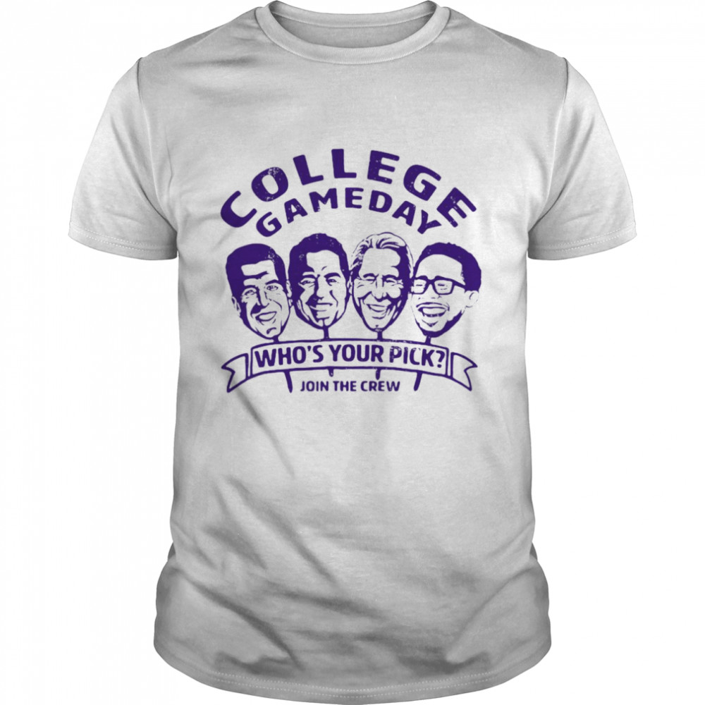 Espn College Gameday Who’s Your Pick Join The Crew C2 T-shirt