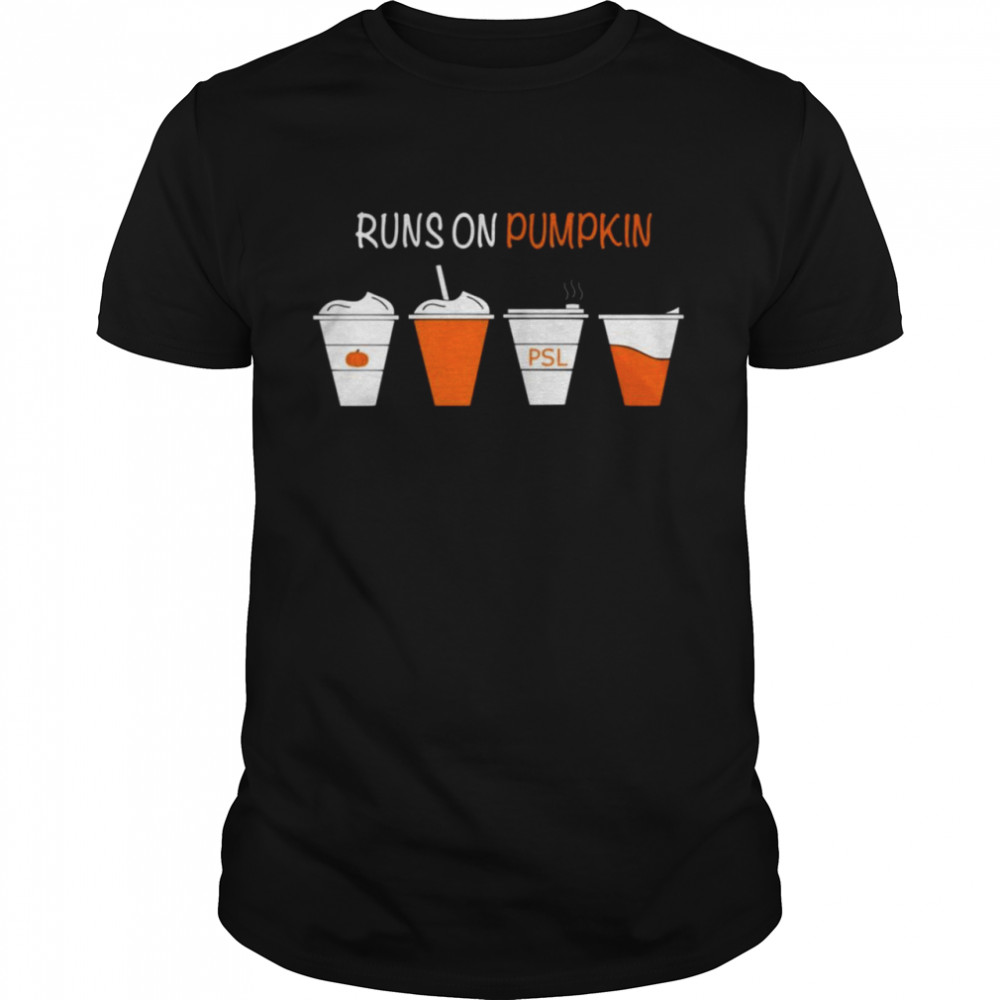 Runs on pumpkin shirt