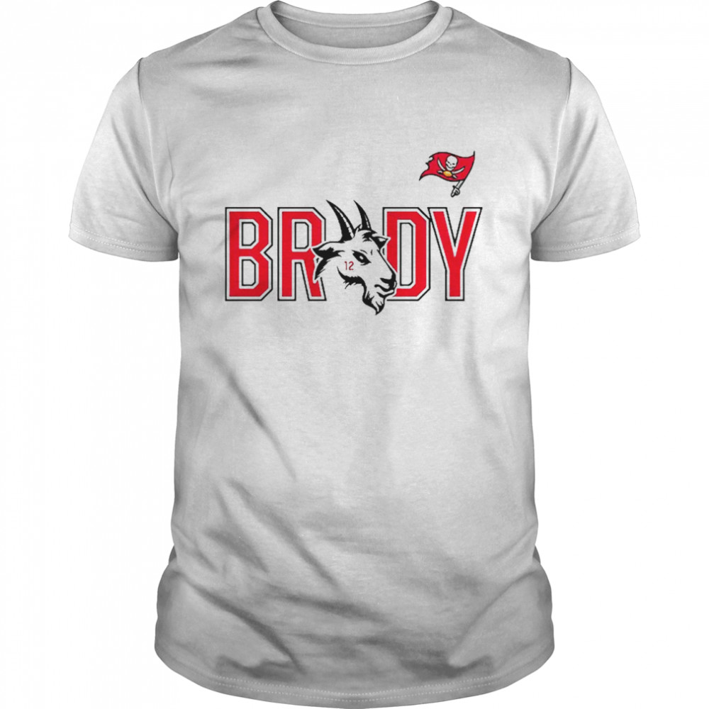 Brady Tampa Bay Buccaneers Goat 12 logo T-shirt