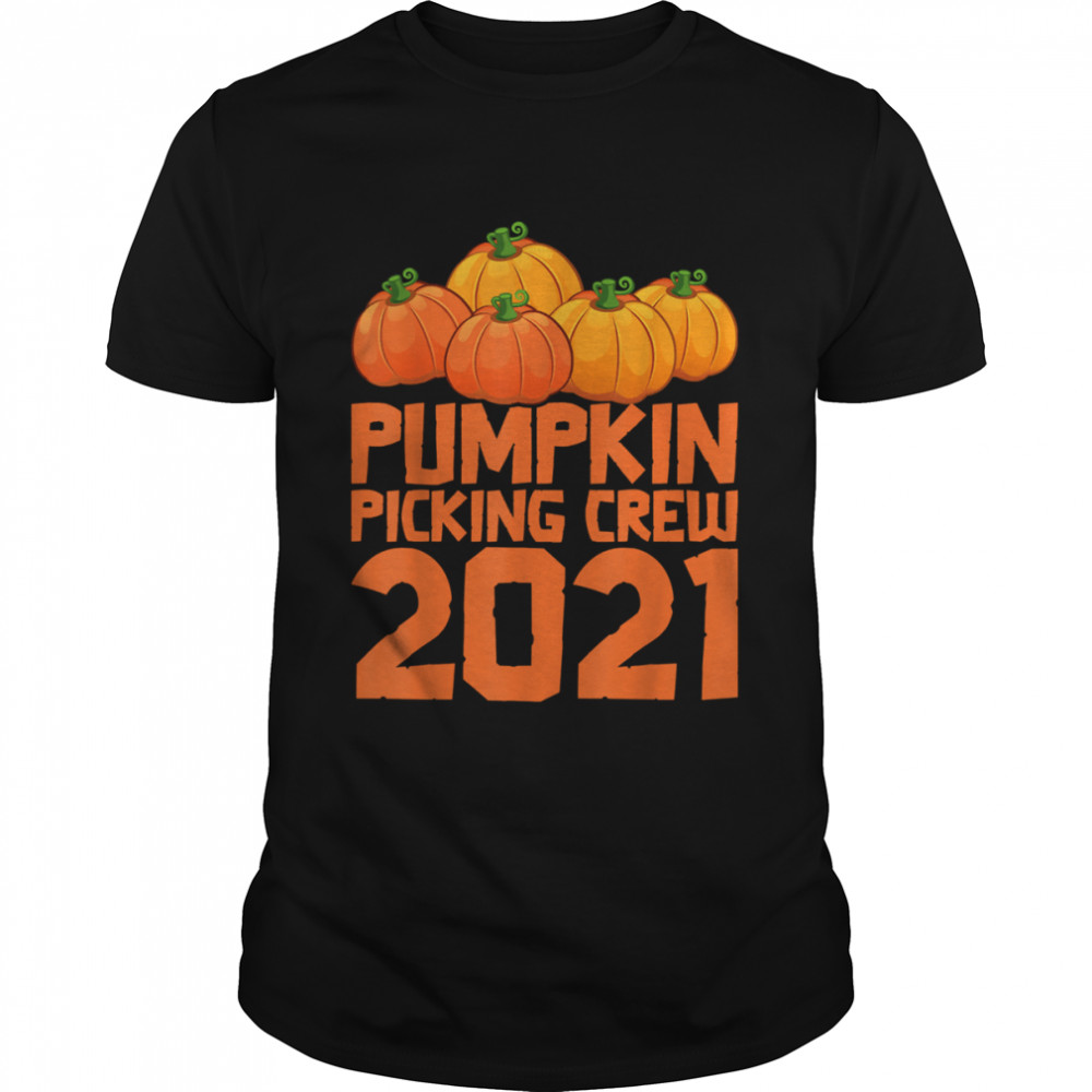 Pumpkin Picking Crew 2021 Halloween Toddler T-Shirt