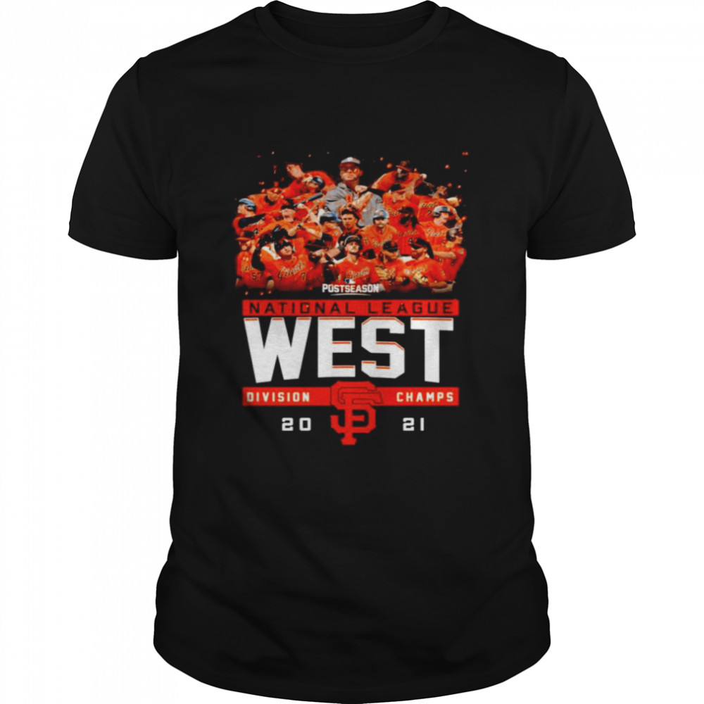 San Francisco Giants NL Postseason National League West Division Champs 2021 shirt