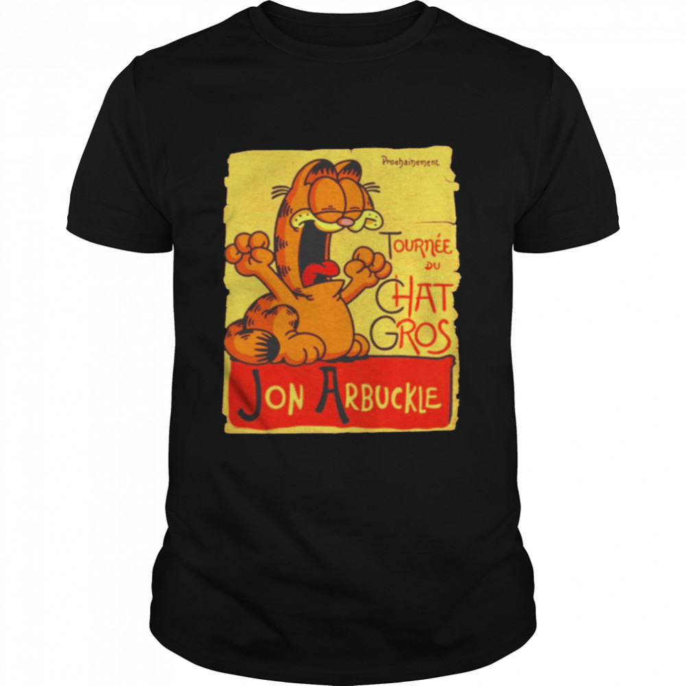 Garfield Lee Chat Gros Jon Arbuckle shirt