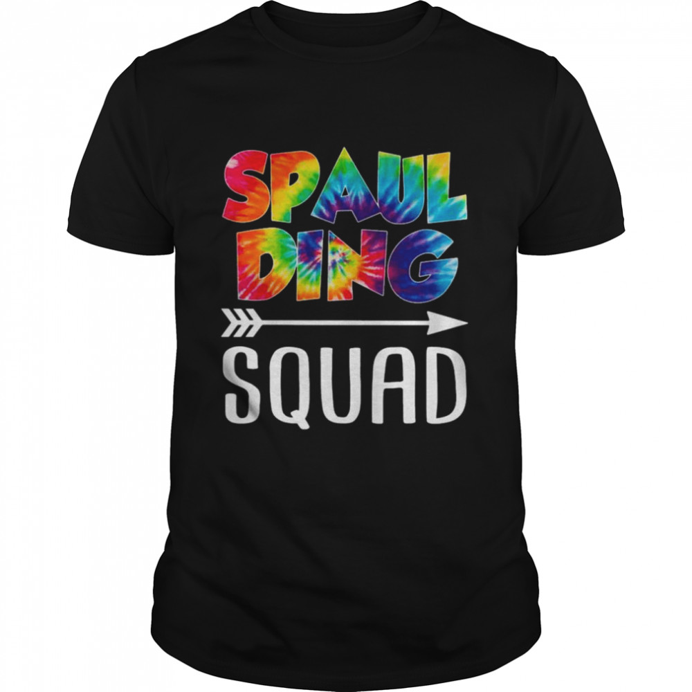 Spaul Ding Squad Tie Dye Style Rainbow shirt