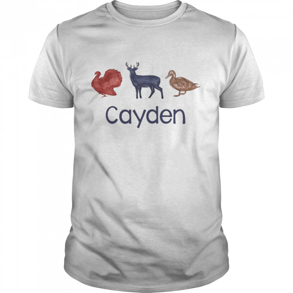 Turkey Deer Duck cayden shirt
