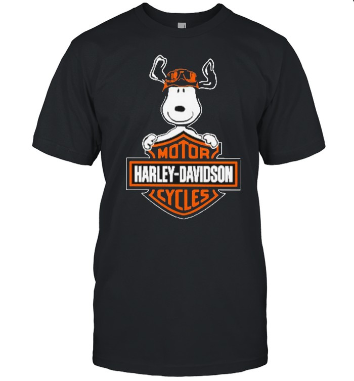 Snoopy hug Motor Harley Davidson Cycles Logo shirt