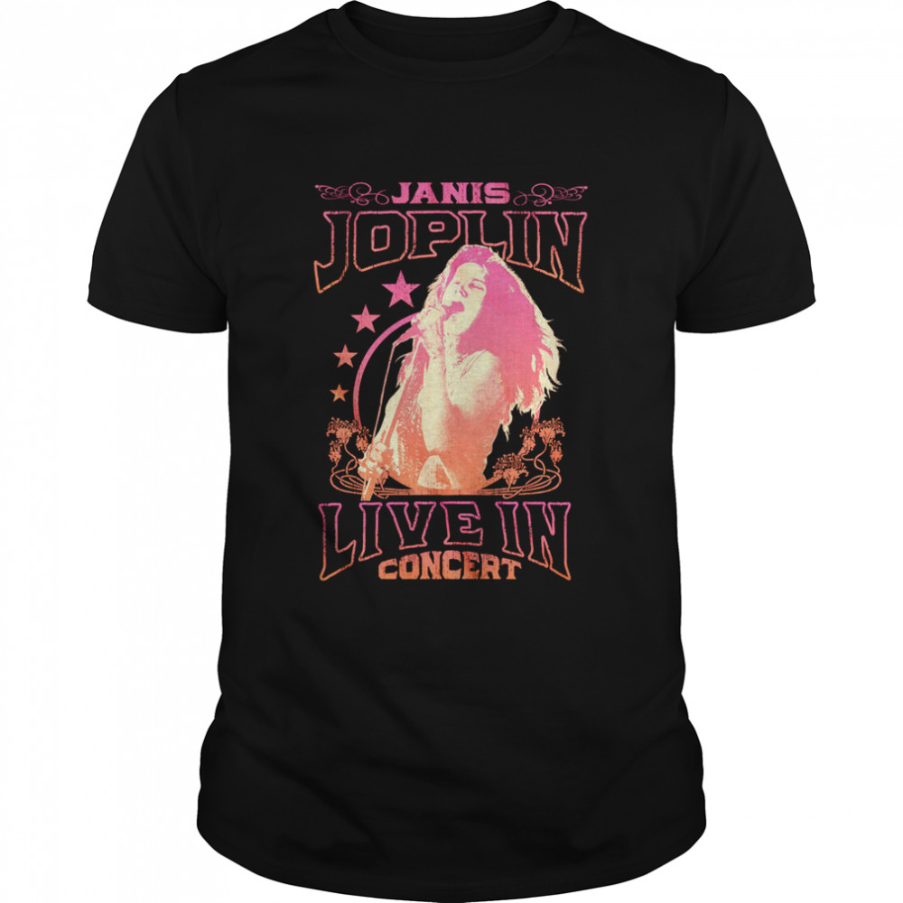 Janis Joplin Live in Concert Stars shirt