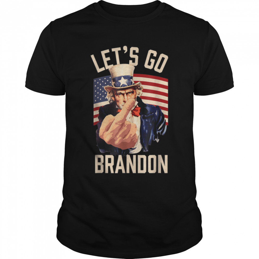 Funny Let’s Go Brandon Uncle Sam Let’s Go Brandon Chant T-Shirt B09JYMS7P6