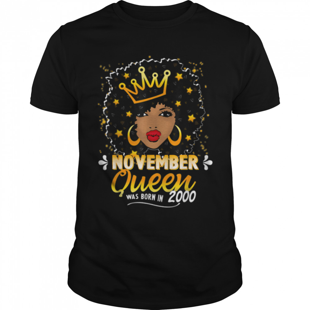 Queen November 21th Birthday Shirt Women 2000 21 Year Old T-Shirt B09K5KW6NQ