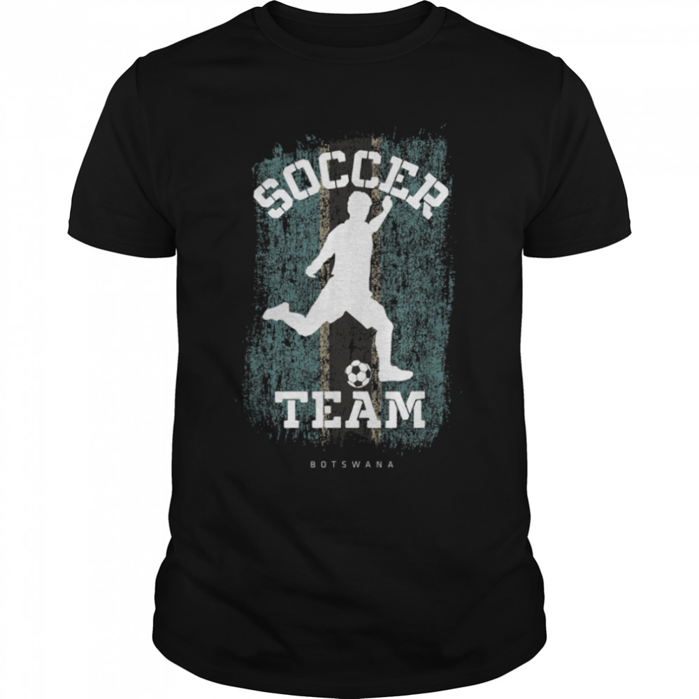 Soccer Botswana Flag Football Team Soccer Player T-Shirt B09JPFXRDN