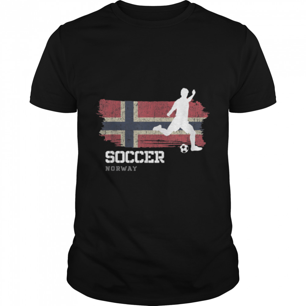 Soccer Norway Flag Football Team Soccer Player T-Shirt B09JPFTMJR