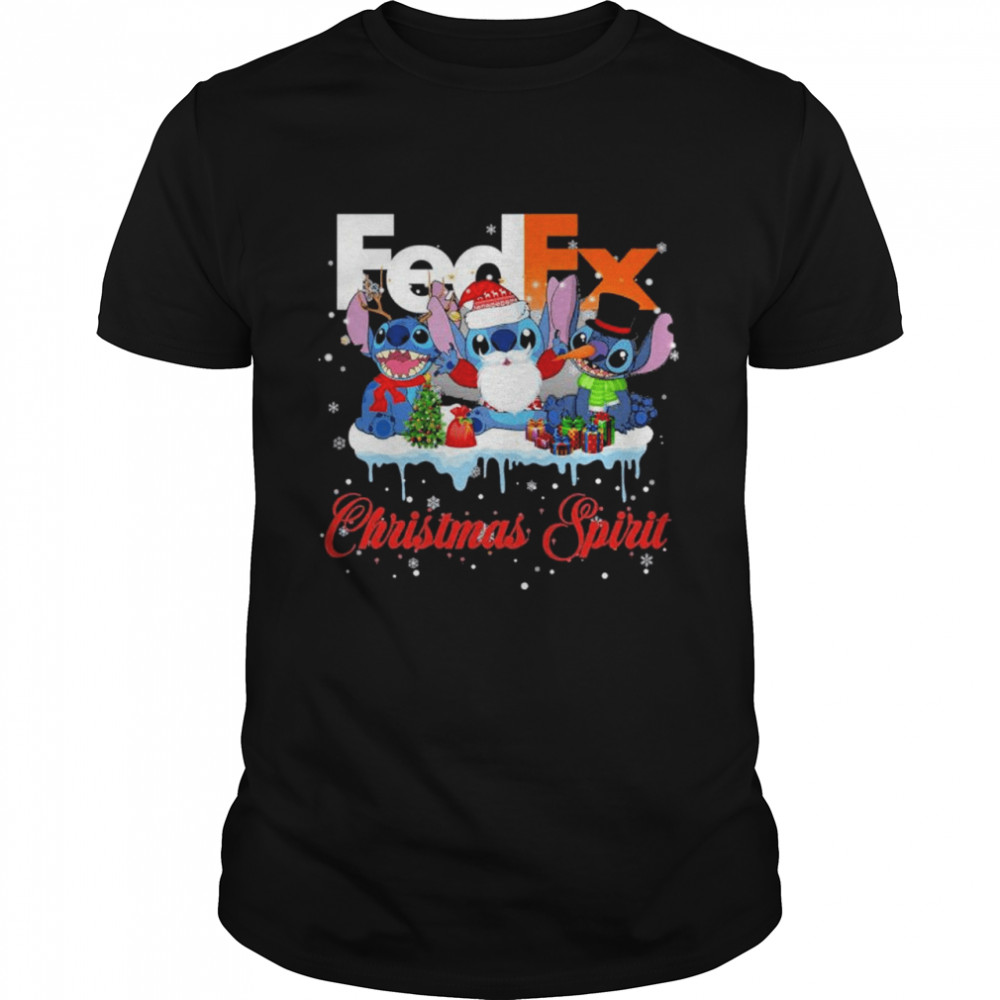 Stitch Fedex Christmas Spirit Shirt