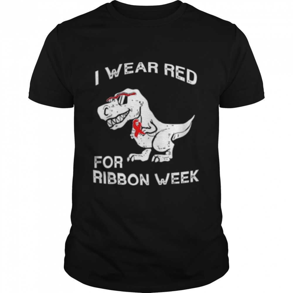 We Wear Red Fo Red ribbon week Awareness Costume Tee Shirt