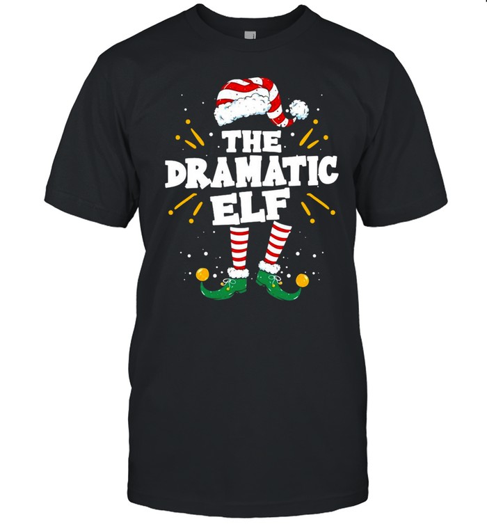 Dramatic Elf Family Matching Christmas Pajama T-shirt